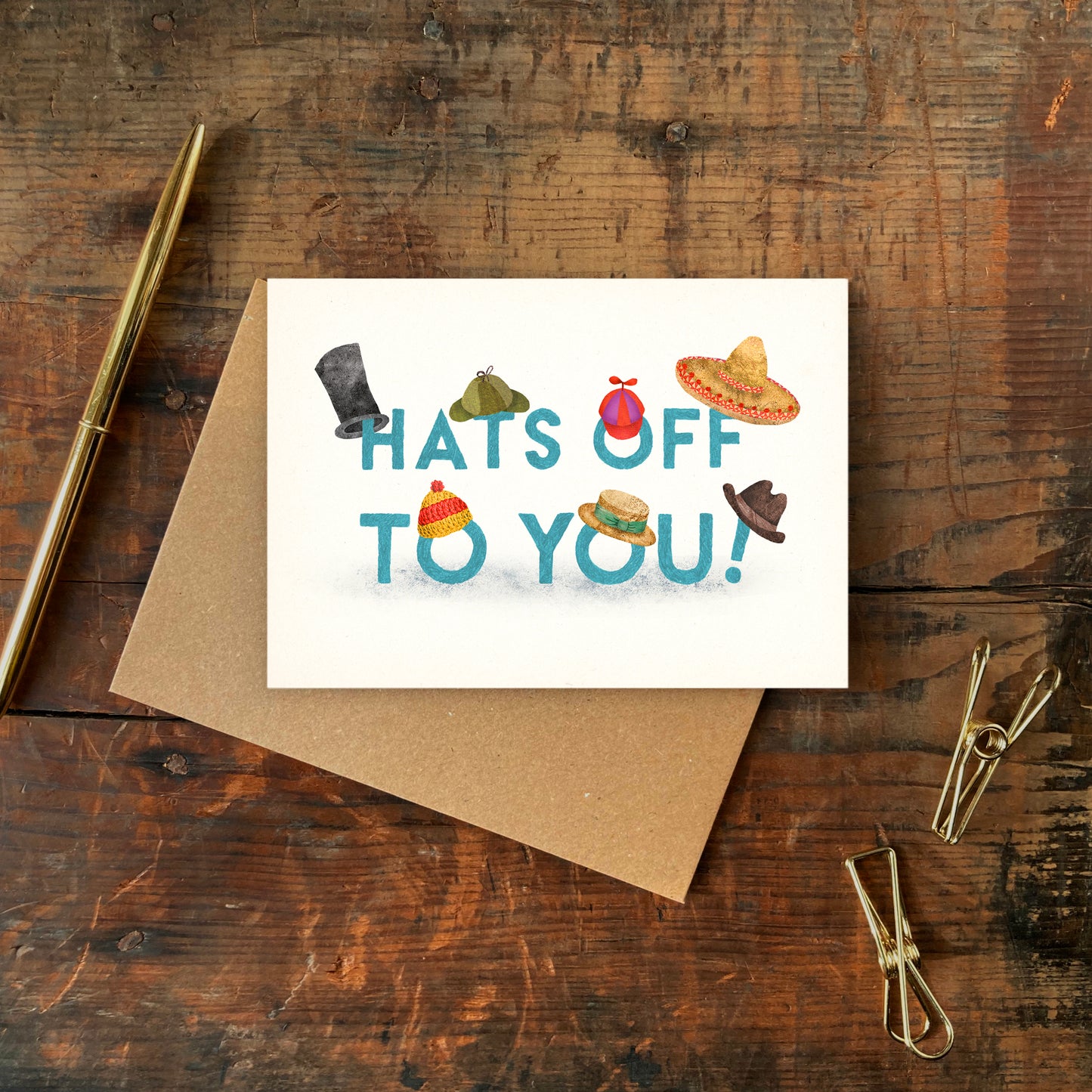 Greetings Card | "Hats Off to You!"