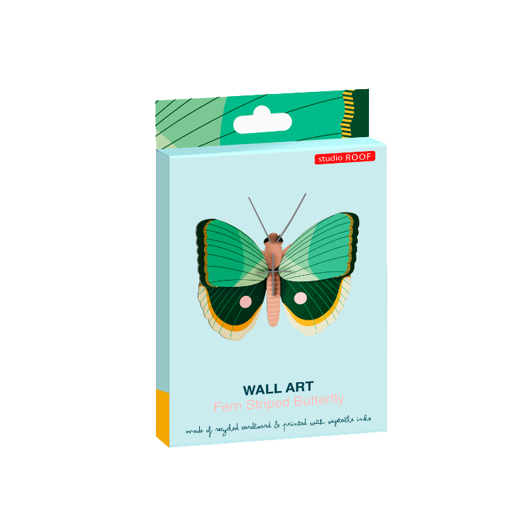 3D Wall Art | Fern Striped Butterfly