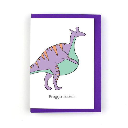 Greetings Card | "Preggo-saurus"