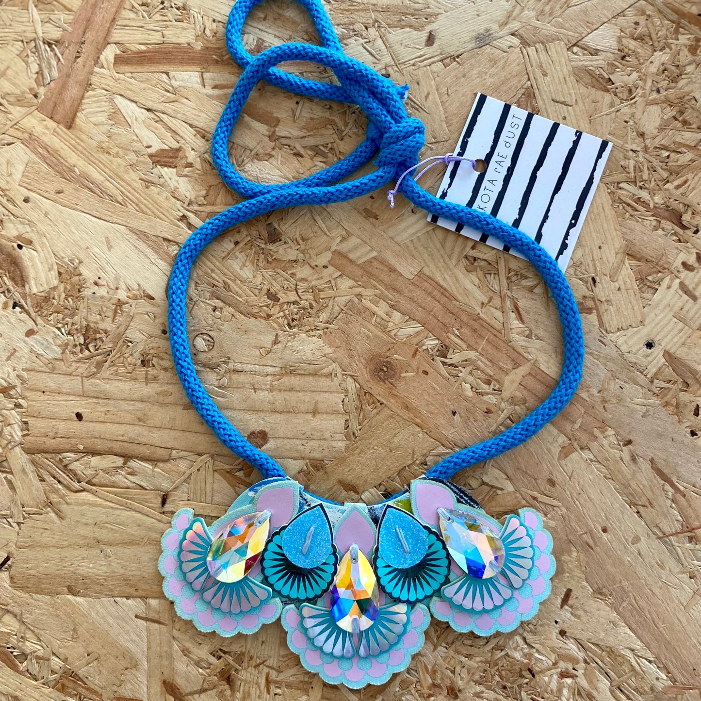 Dakota Rae Dust | Mini Bib Necklace | Pale Blue, Turquoise & Lilac