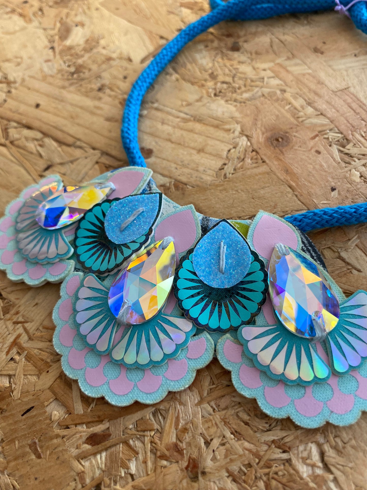 Dakota Rae Dust | Mini Bib Necklace | Pale Blue, Turquoise & Lilac