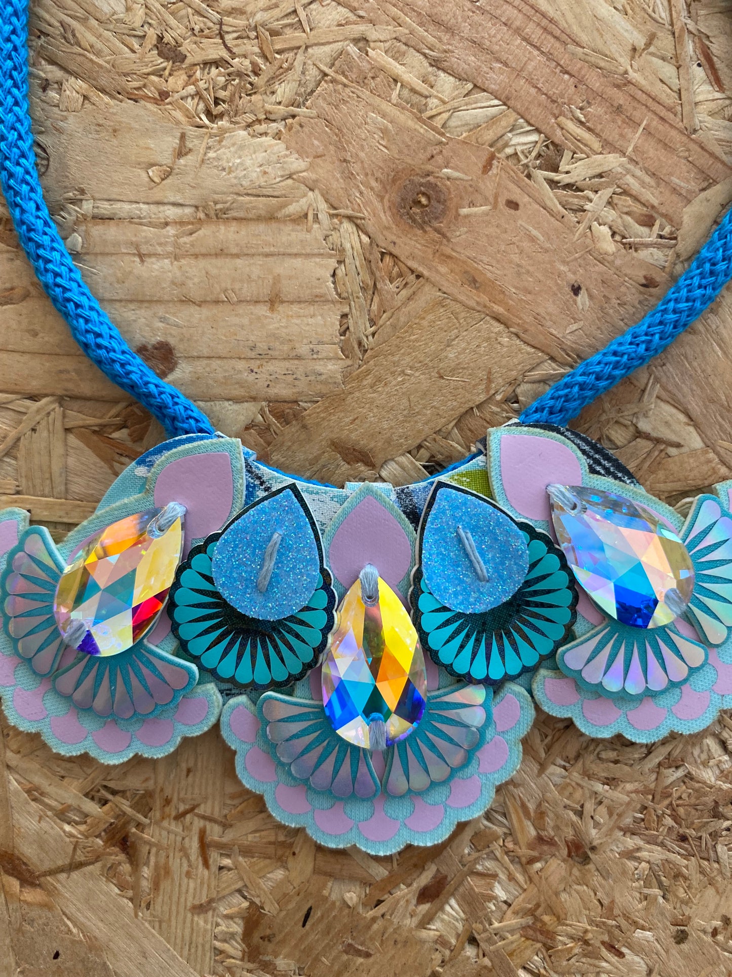 Dakota Rae Dust | Mini Bib Necklace | Pale Blue, Turquoise & Lilac