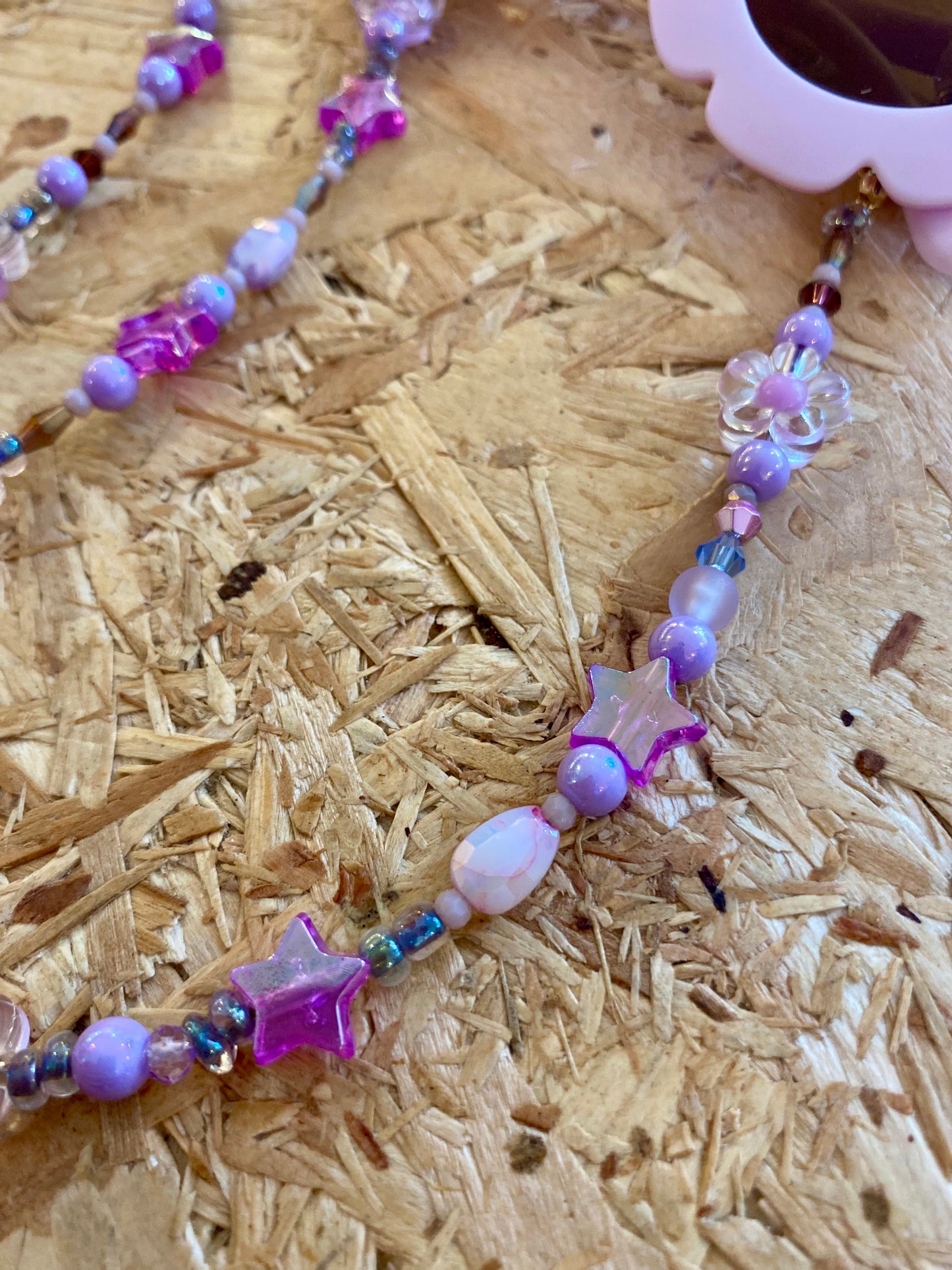Northern Rose | Kids Sunglasses & Detachable Beaded Chain | Lilac & Purple