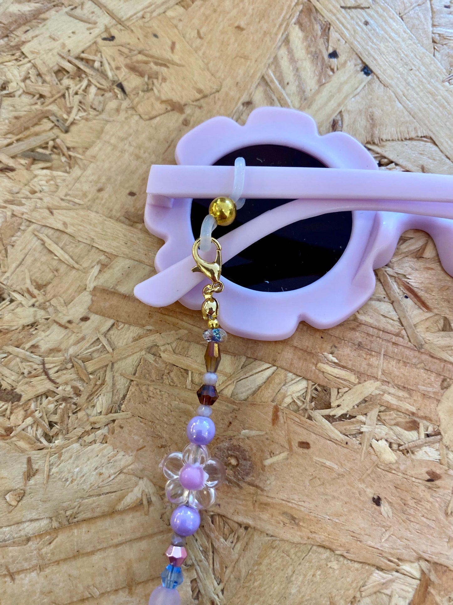 Northern Rose | Kids Sunglasses & Detachable Beaded Chain | Lilac & Purple