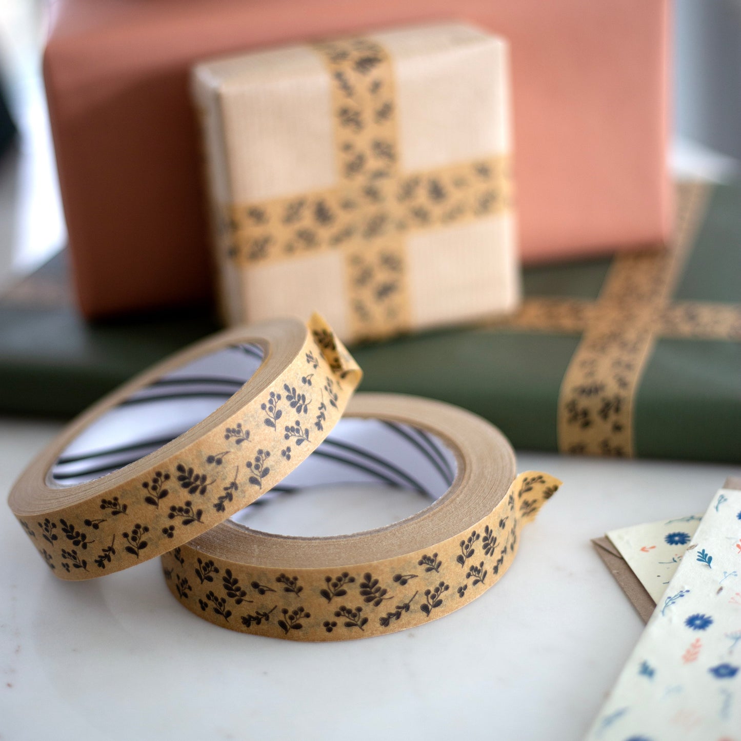 Cascayde | Paper Tape 24mm Wide x 50m Long | Botanical Berries
