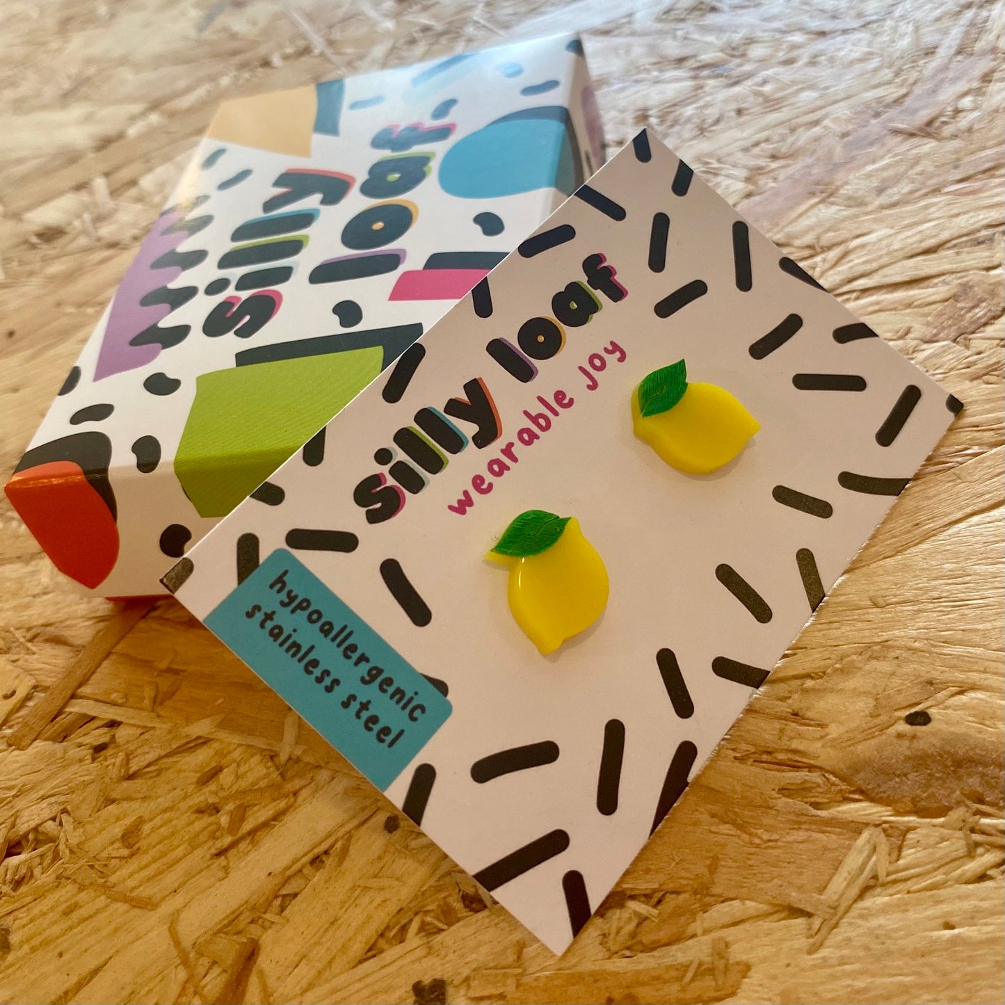 Silly Loaf | Lemon Stud Earrings