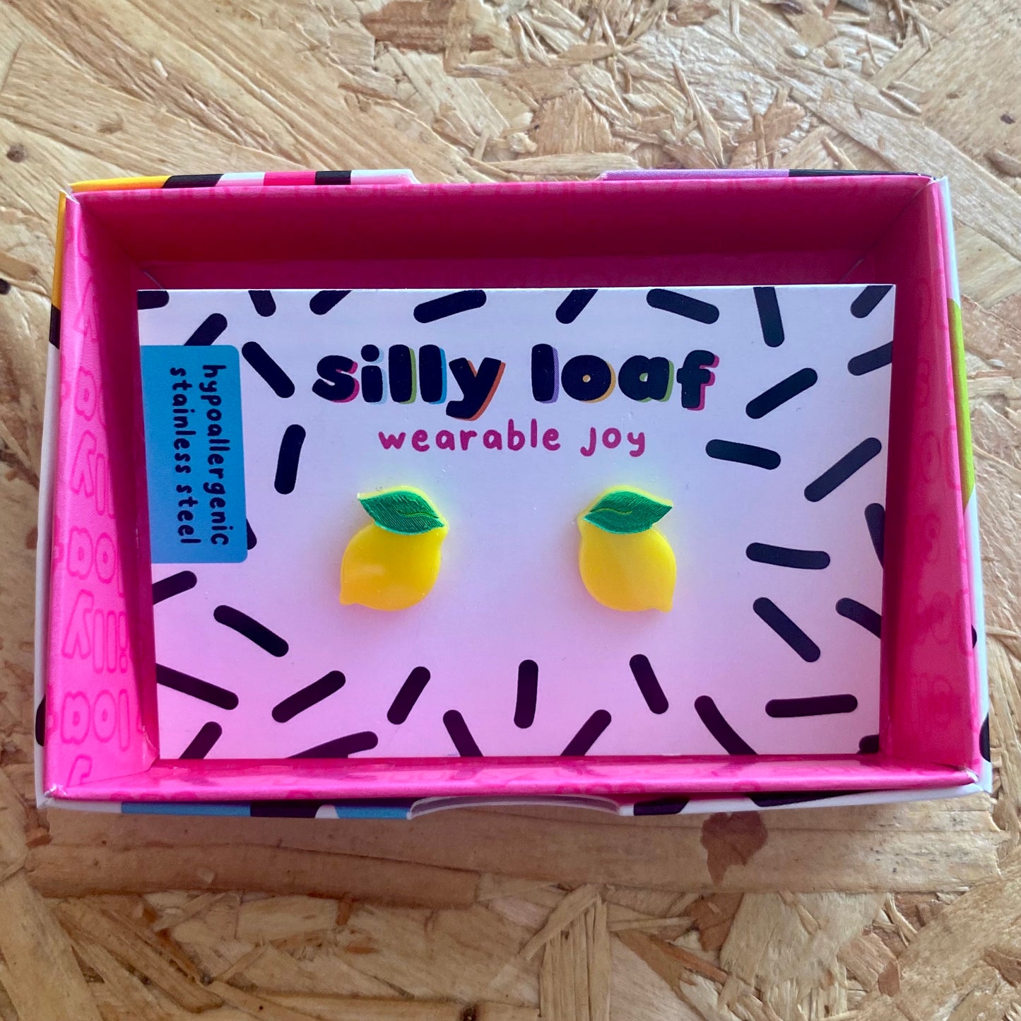 Silly Loaf | Lemon Stud Earrings