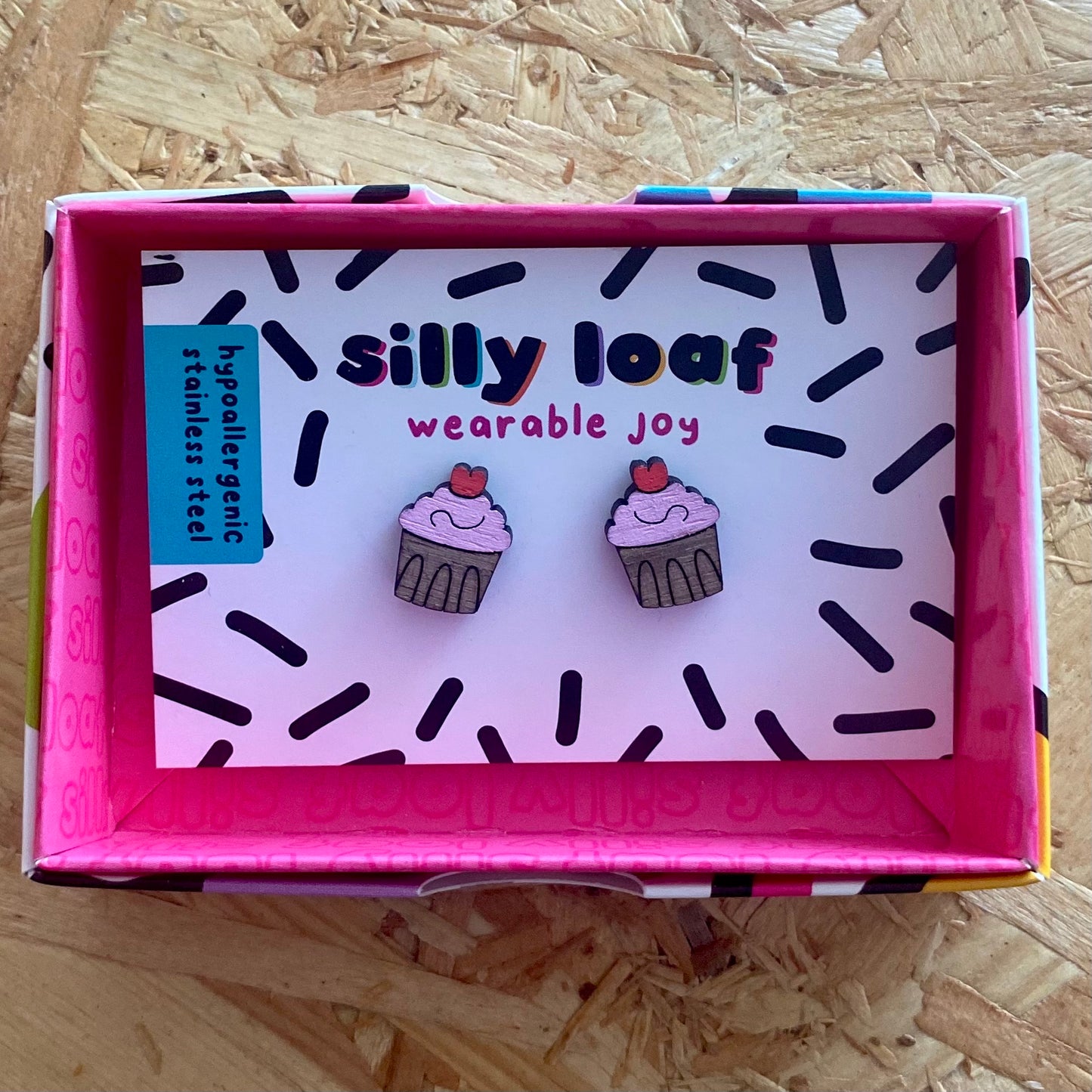 Silly Loaf | Cupcake Stud Earrings