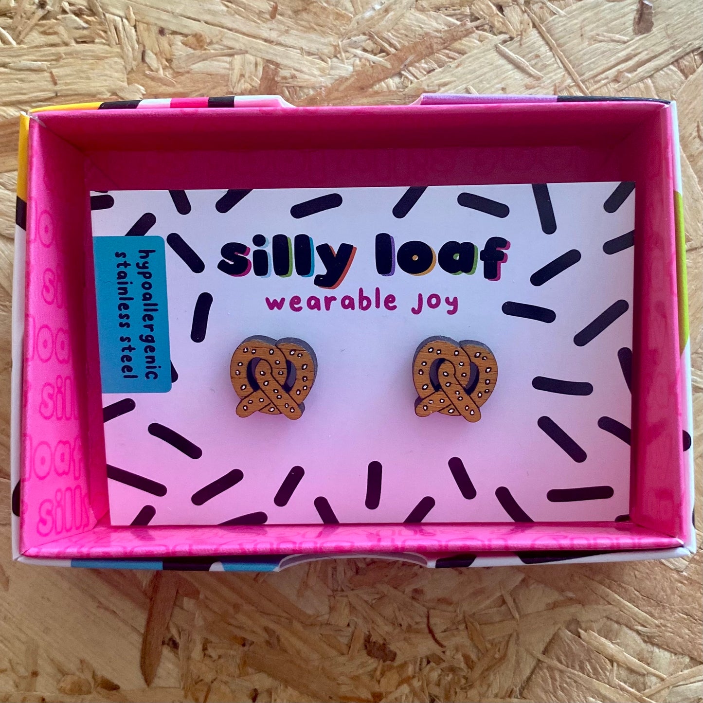 Silly Loaf | Pretzel Stud Earrings