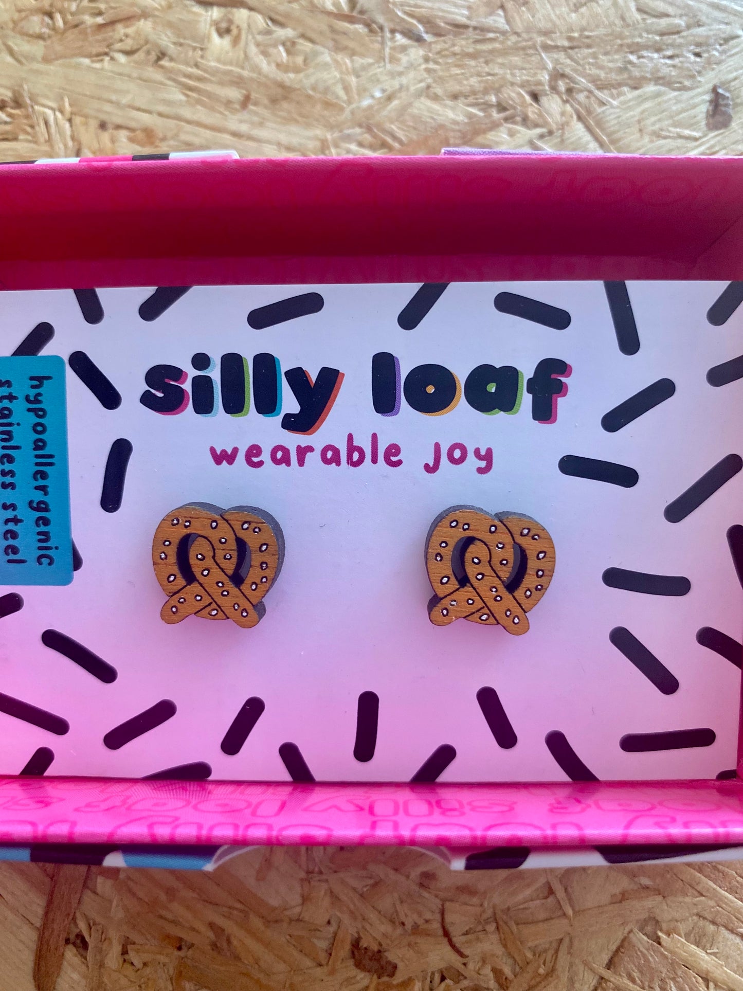 Silly Loaf | Pretzel Stud Earrings
