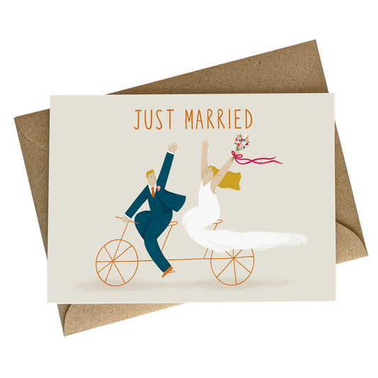 Greetings Card | "Just Married" Tandom