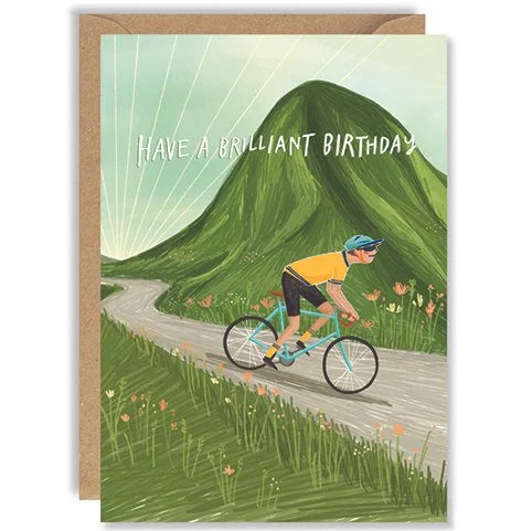 Greetings Card | Cycling Guy Birthday