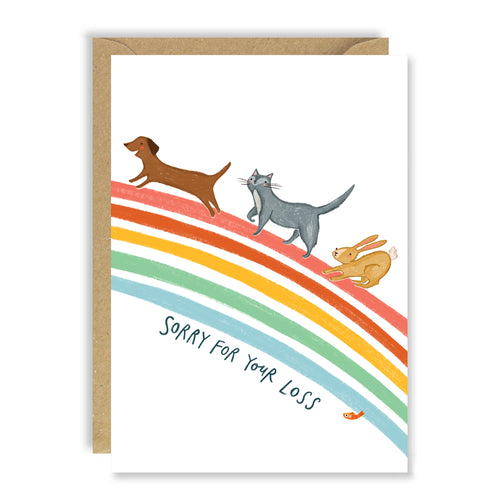 Greetings Card | "Rainbow Bridge - Pet Sympathy Card"