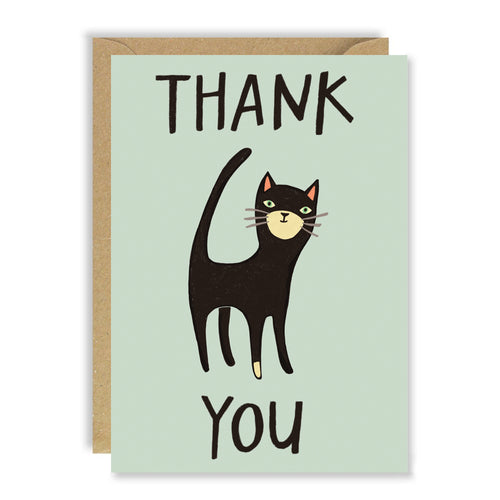 Greetings Card | "Black Cat Thank You"