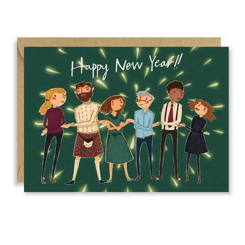Greetings Card | "Happy New Year Hogmanay"