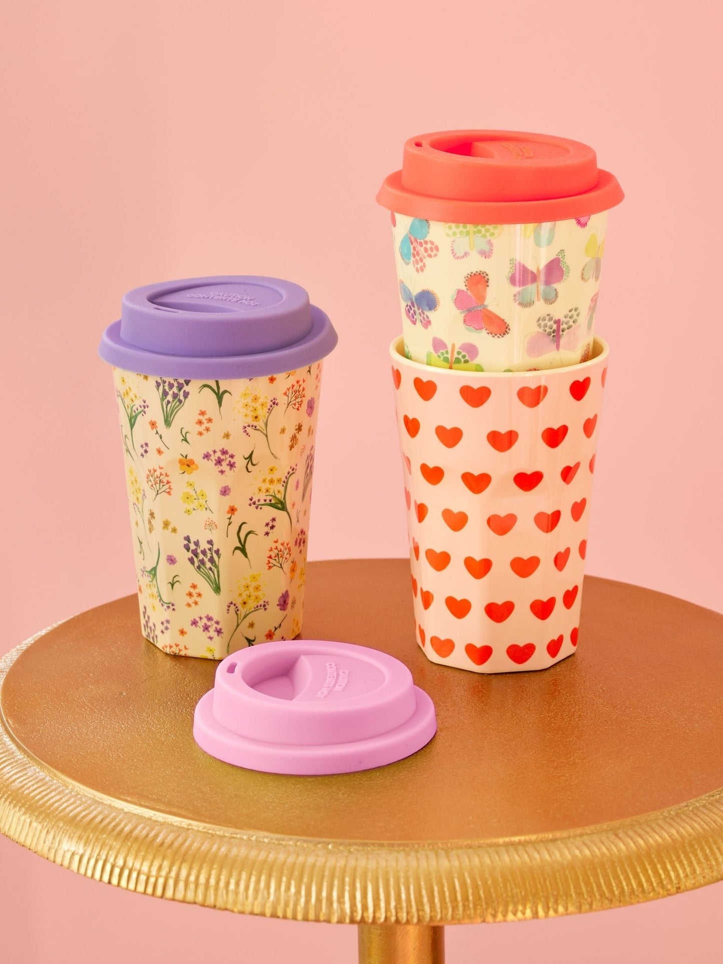 RICE | Silicone Lid | Coral Pink