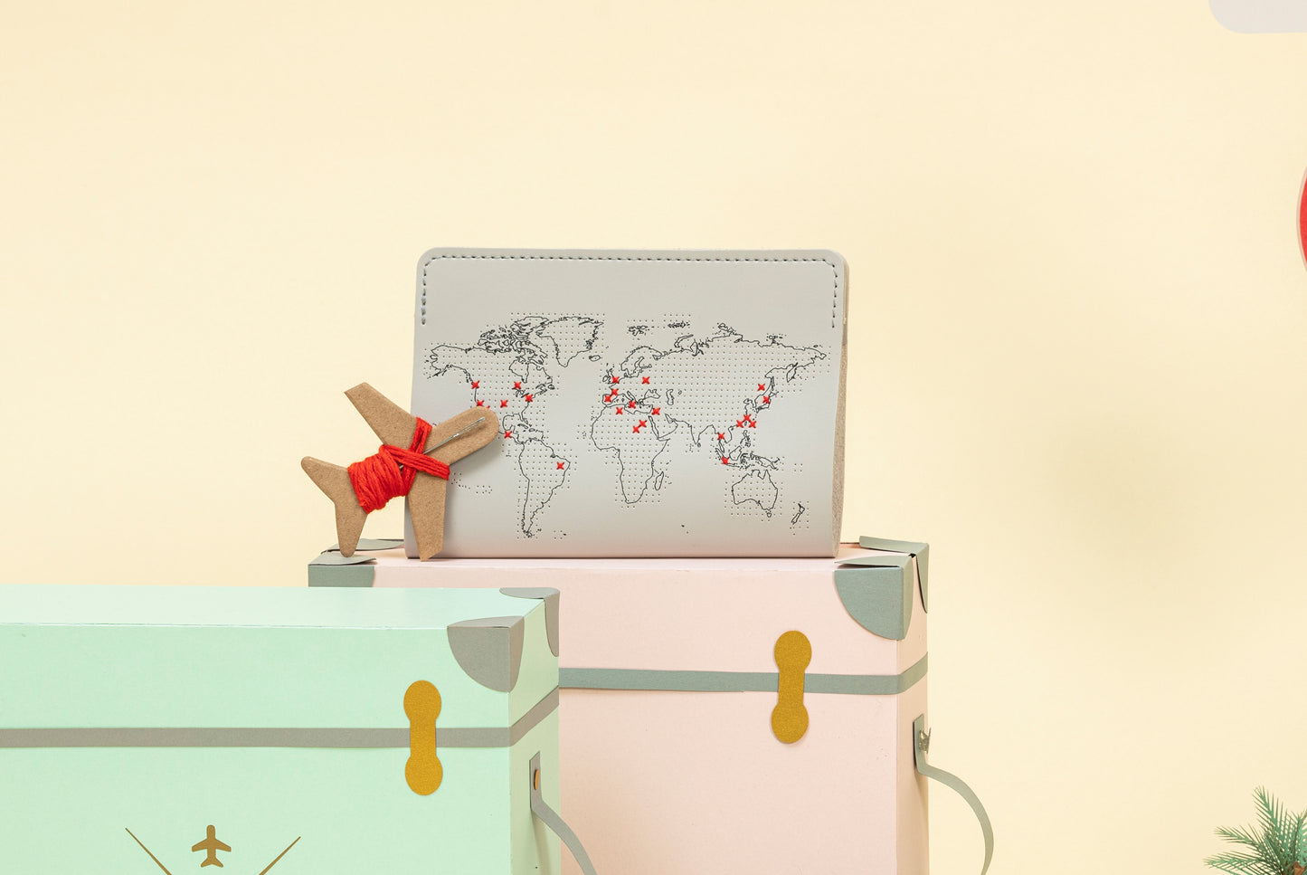 Chasing Threads | Grey Vegan Leather DIY Passport Cover | Sew Where You've Been