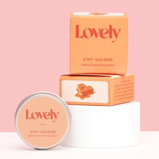 Lovely Skincare | Lip Balm | Stay Golden - Salted Caramel