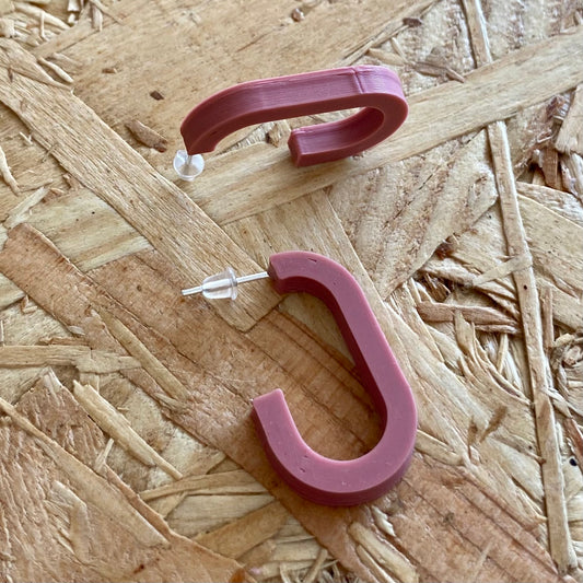 Will Sharp | Mini Oval Hoop | Morandi Purple