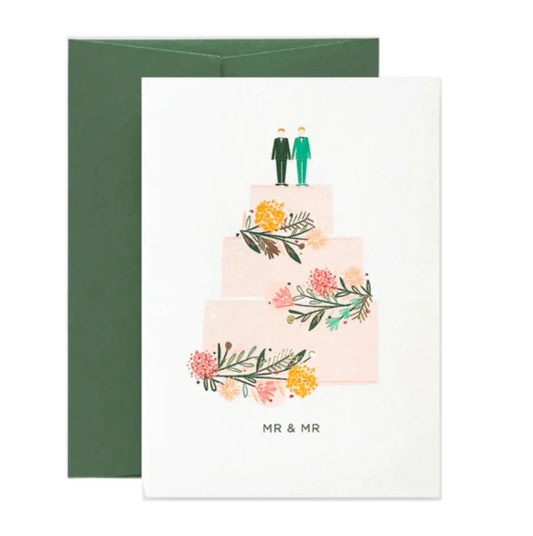 Greetings Card | "Mr & Mr Wedding Cake"