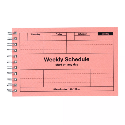 Mark's Inc. | Day Free Weekly Schedule | Neon Pink