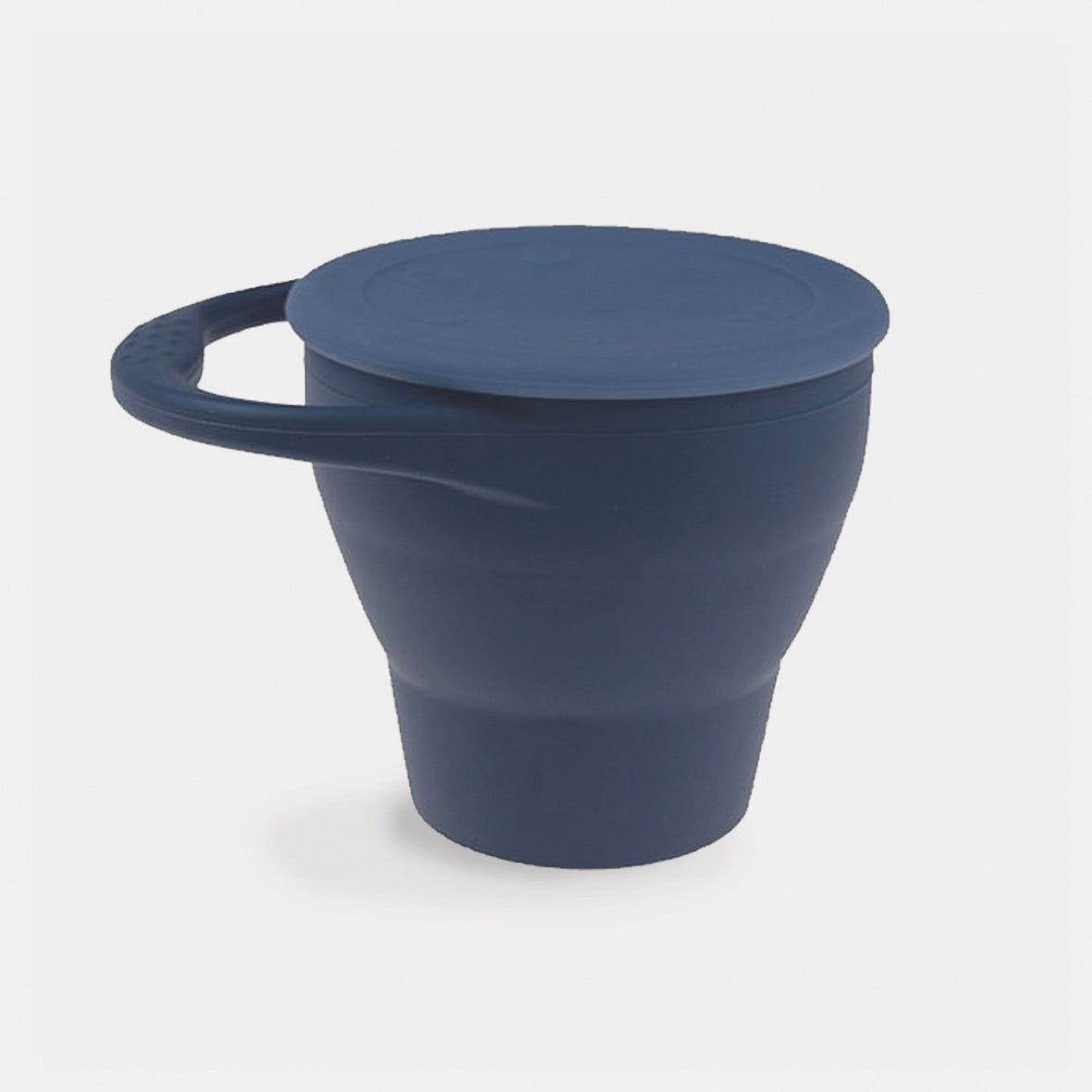 Blossom & Bear | Collapsible Silicone Snack Pot | Navy