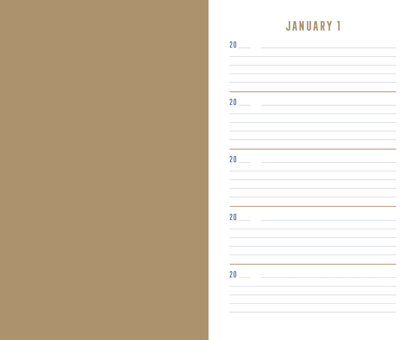 Book of One Line a Day - A 5 Year Memory Book (Cork)