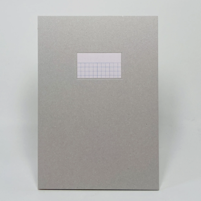 Paperways | Patternism Notebook Bald Square | Grey