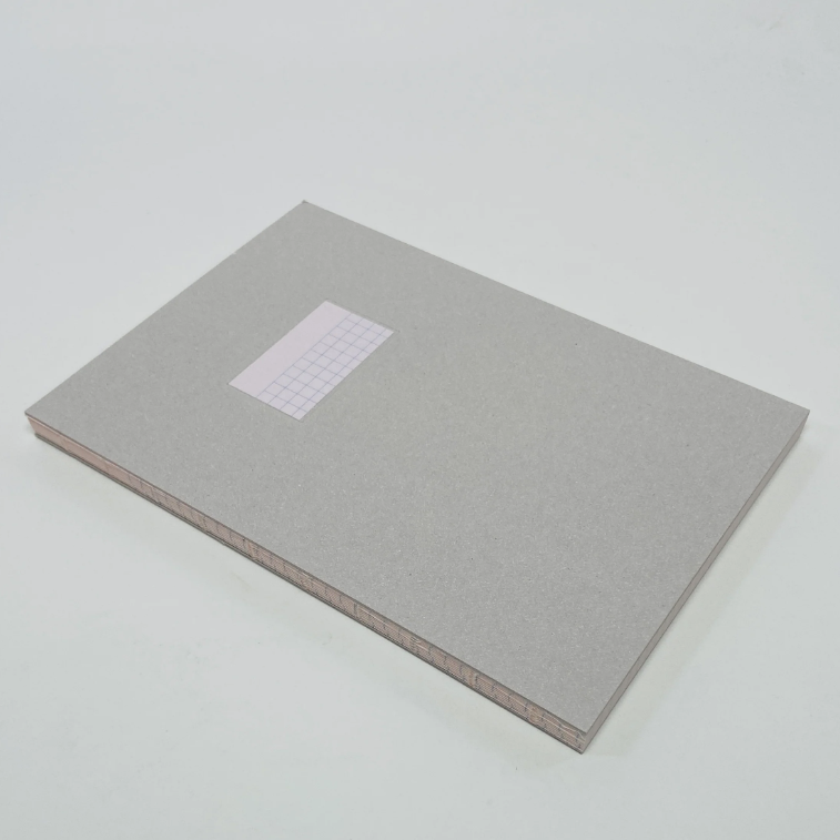 Paperways | Patternism Notebook Bald Square | Grey