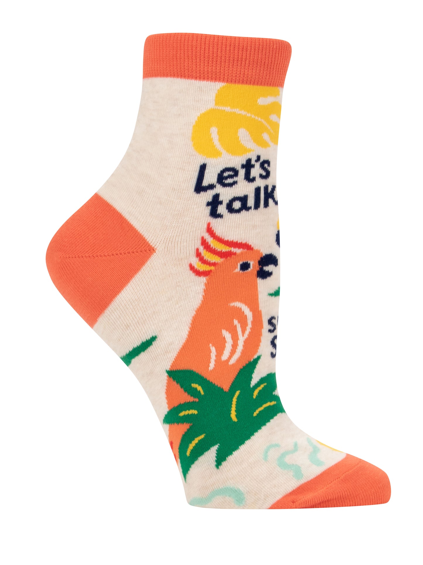 Blue Q | Women's Ankle Socks | Let's Talk Some Shit