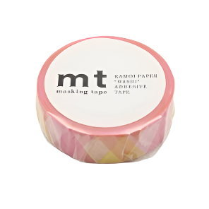 mt deco | Washi Tape | Triangle & Diamond Pink
