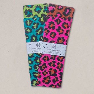 Petra Boase | Luxury Leopard Print Tissue Paper | Apple & Jade
