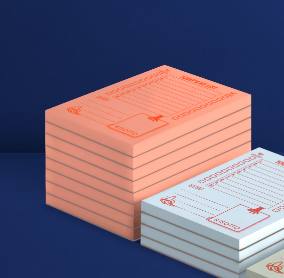 Risotto Studio | Today's Hit List | Peach Notepad