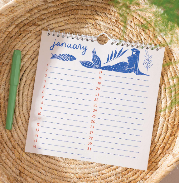Good Tuesday | Birthday Calendar | Ocean Mermaid