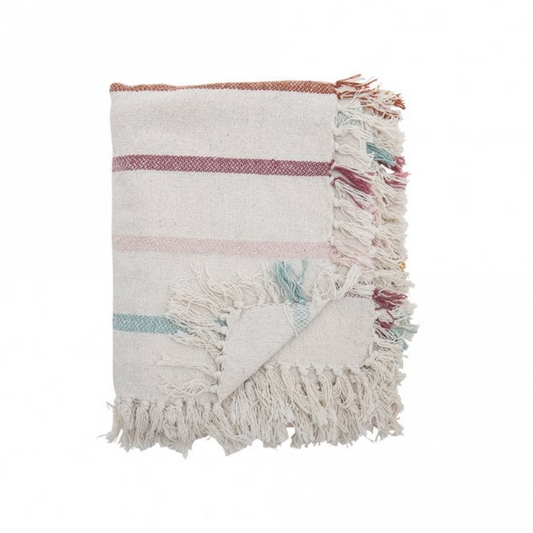 Bloomingville | Blanket / Throw | Frey Coloured Stripes