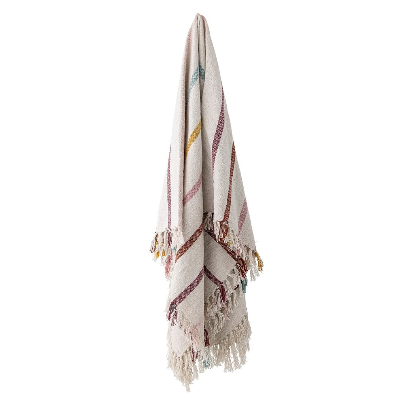 Bloomingville | Blanket / Throw | Frey Coloured Stripes