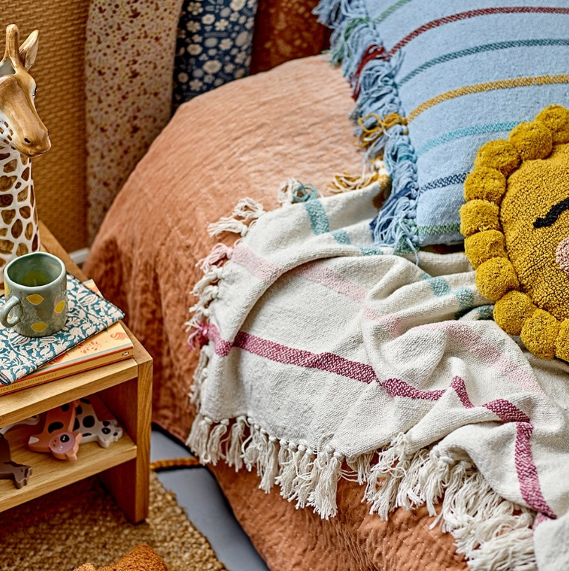 Bloomingville | Blanket / Throw | Frey Coloured Stripes