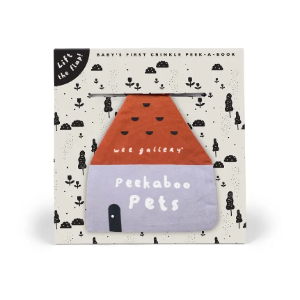 Baby's First Crinkle Peek-a-Book | Peekaboo Pets