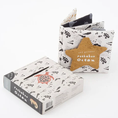 Baby's First Crinkle Peek-a-Book | Peekaboo Ocean