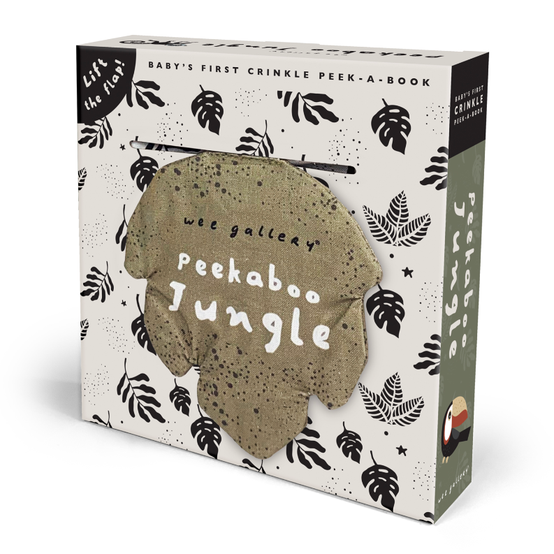 Baby's First Crinkle Peek-a-Book | Peekaboo Jungle