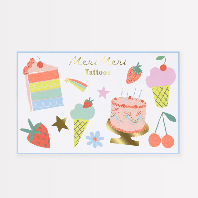 Meri Meri | Tattoo Large | Birthday