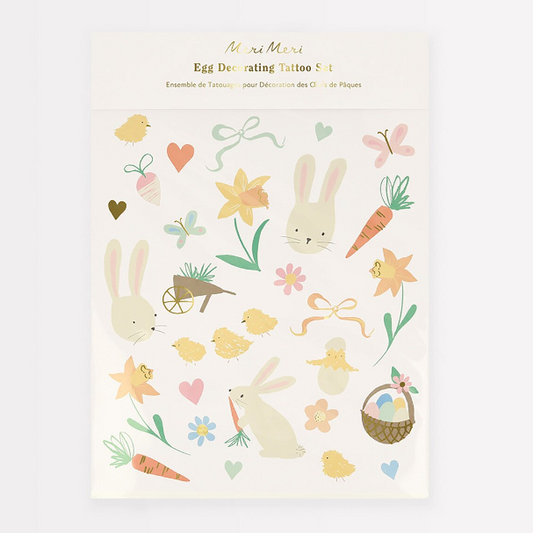 Meri Meri | Tattoo Sheet | Easter Theme | Egg Decorating Set