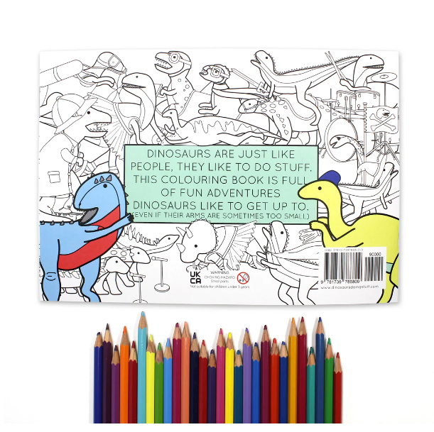 Dinosaurs Doing Stuff | Colouring Book