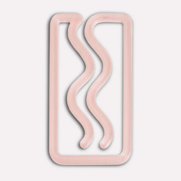 The Completist | Miami 3D Printed Bookmark | Translucent Pink