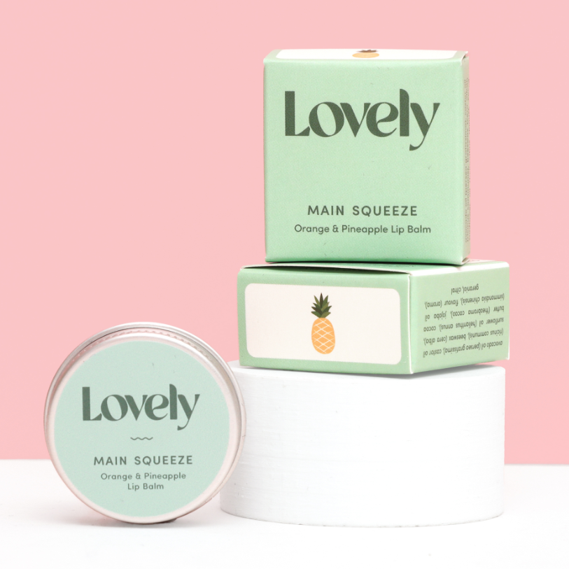 Lovely Skincare | Lip Balm | Main Squeeze - Orange & Pineapple