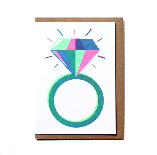 Greetings Card | "Engagement Ring"