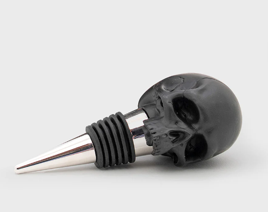 Death By Wine | Skull Bottle Stopper