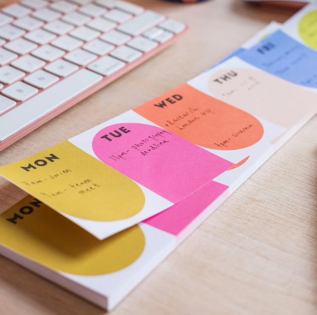 Good Tuesday | Keyboard Weekly Planner Pad | Bright Arches