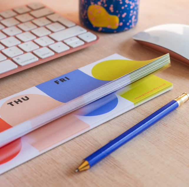 Good Tuesday | Keyboard Weekly Planner Pad | Bright Arches