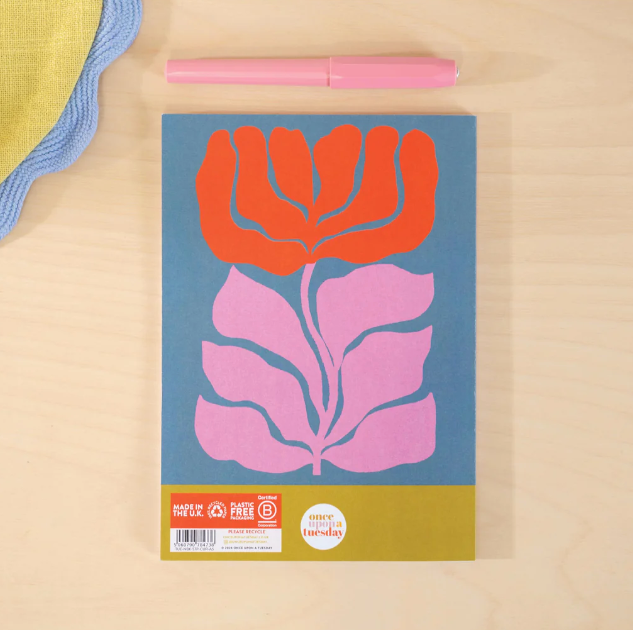 Good Tuesday | A5 Notebook | Curved Fleur